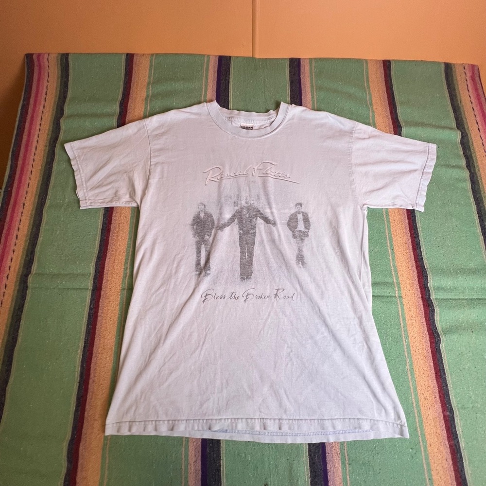Rascal Flatts T Shirt Mens Large Light Blue Bless The Broken Road Tour Band Tee
